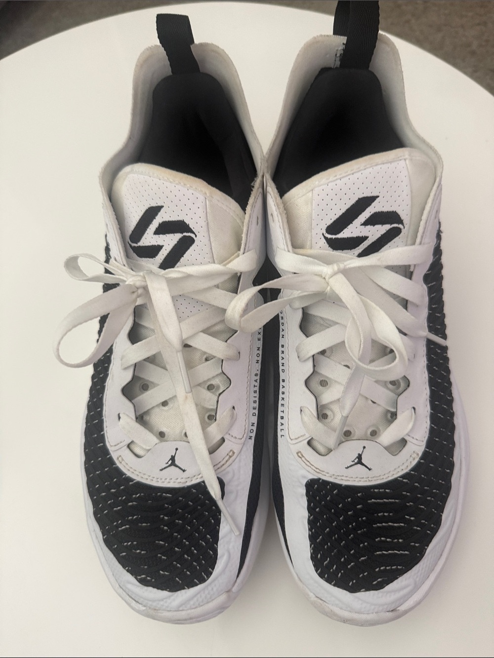 Jordan Men's Athletic Low-Top Sneakers - White & Black